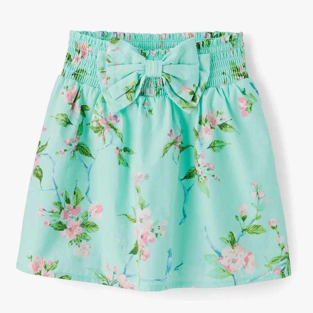 Gymboree Floral Aqua Skirt